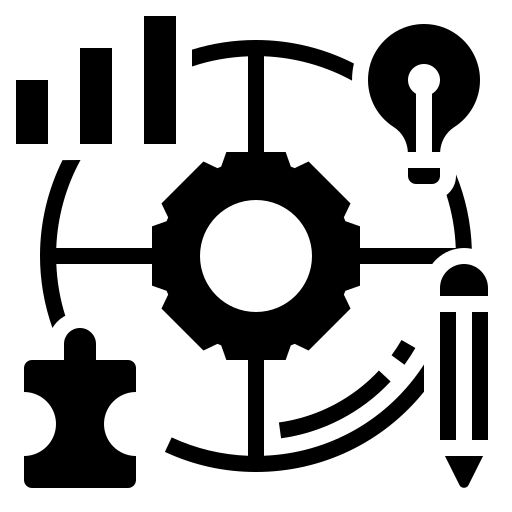 Ícono de rediseño de procesos